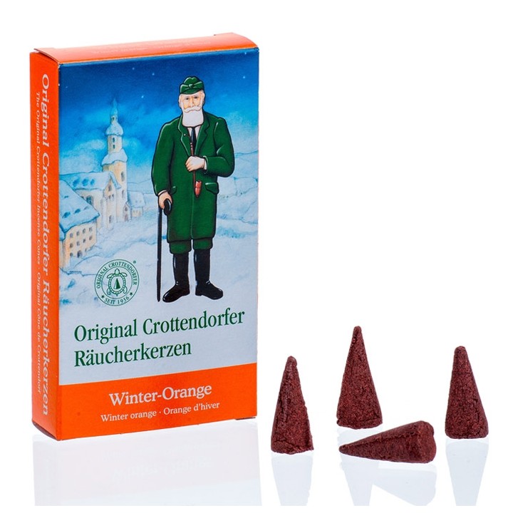 Cone d'encens senteur orange de Noël