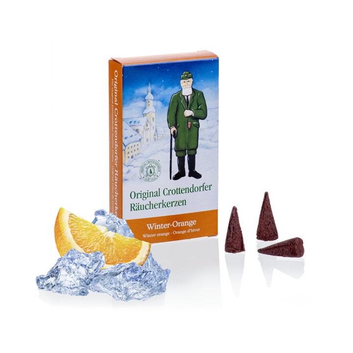 Cone d'encens senteur orange de Noël 