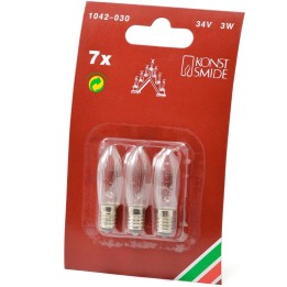 Ampoules 34V 3W pour chandelier 7 lampes - Konstsmide 1042-030