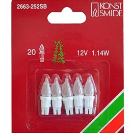 Ampoules givrées pour guirlande 12 V, 1,14W, 20 lampes, Konstsmide 2663-252SB 