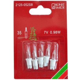 Ampoules de rechange 7 V, 0,98 W pour guirlande de Noël 35 lampes, Konstsmide 2125-052SB 