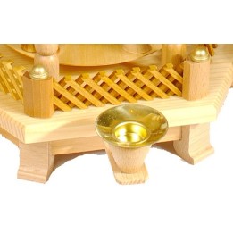 Barrière de rechange couleur bois pour pyramide à étages 87 mm