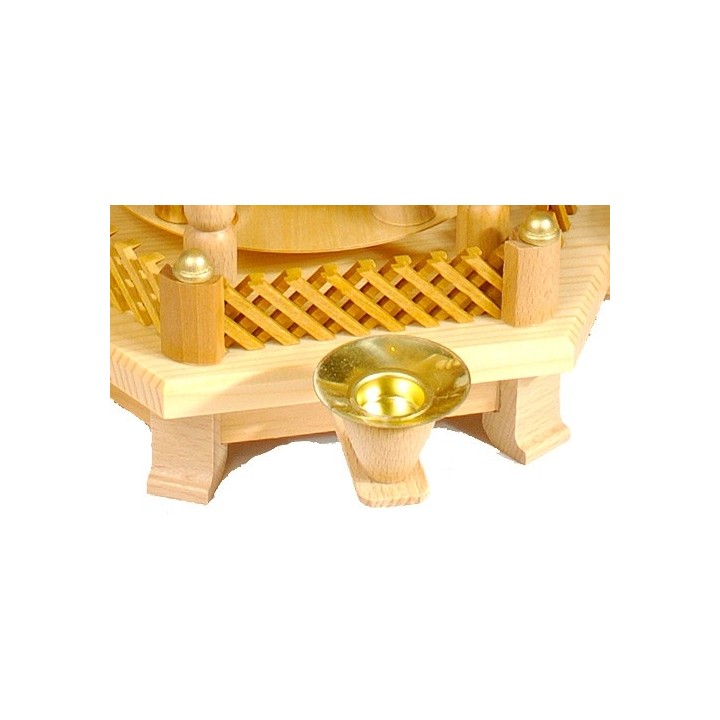 Barrière de rechange couleur bois pour pyramide à étages 87 mm
