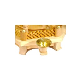 Barrière de rechange couleur bois pour pyramide à étages 102 mm