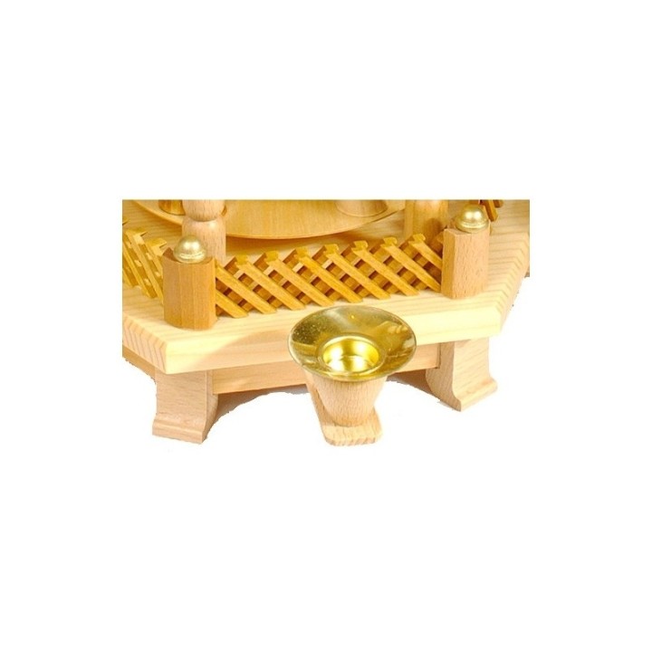 Barrière de rechange couleur bois pour pyramide à étages 102 mm