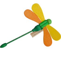 Libellule en bois à clipser n° 1