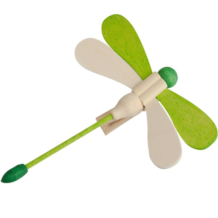 Libellule en bois à clipser n° 1