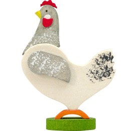 Poule en bois à clipser n° 1