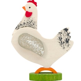 Poule en bois à clipser n° 1
