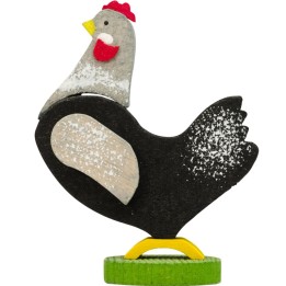 Poule en bois à clipser n° 1
