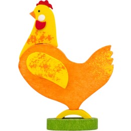 Poule en bois à clipser n° 1