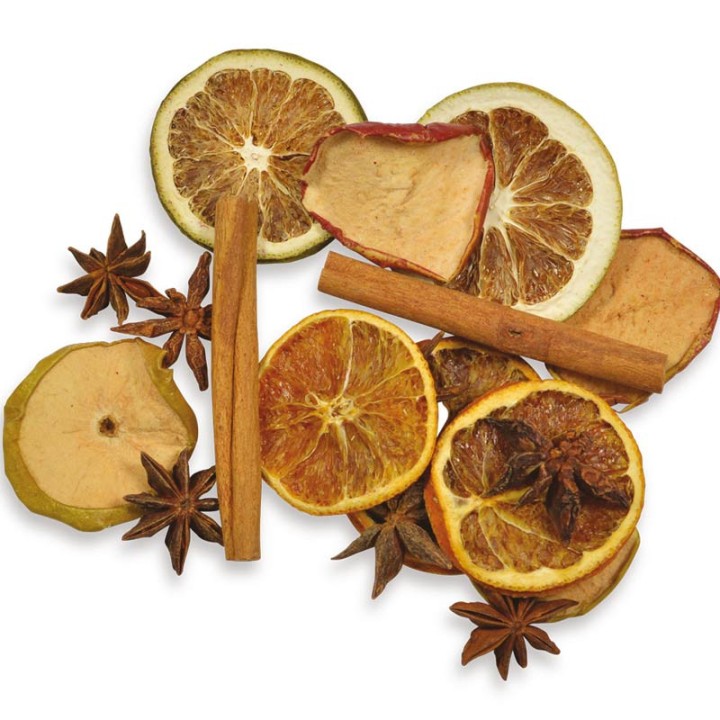 Pot pourri orange, pomme, cannelle, anis, 35 g