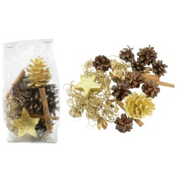 Pot pourri mélange pomme de pin, cannelle, mousse, déco, 100 g
