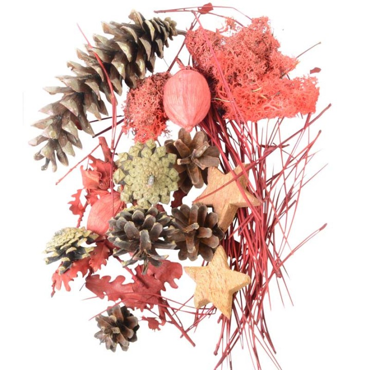 Pot pourri mélange pomme de pin, fleurs séchées, mousse, 100 g