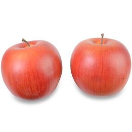 Pomme décorative rouge, 8 cm