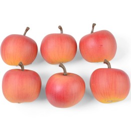 Pommes décoratives rouges, 4 cm