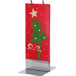 Bougie de Noel design sapin de Noël et étoile