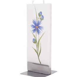 Bougie décorative motif fleur d'oeillet