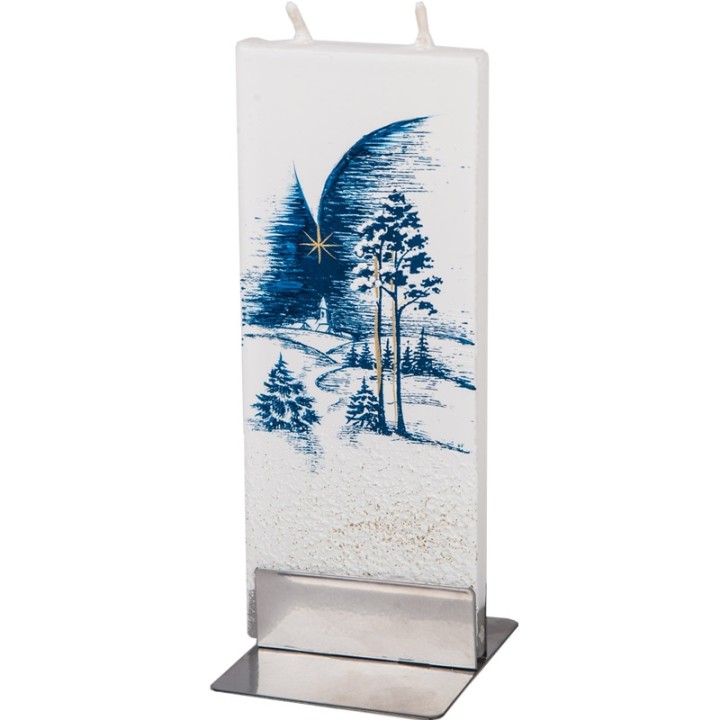Bougie décorative nuit de Noël étoilée  