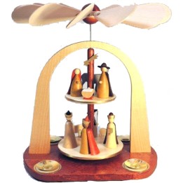 Pyramide nativité 2 étages au design moderne
