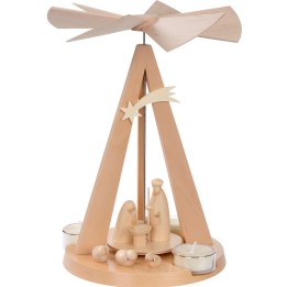 Pyramide de Noël bois au design moderne