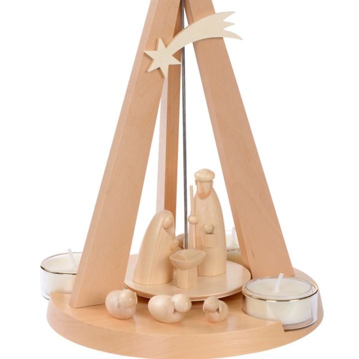 Pyramide Noël bois