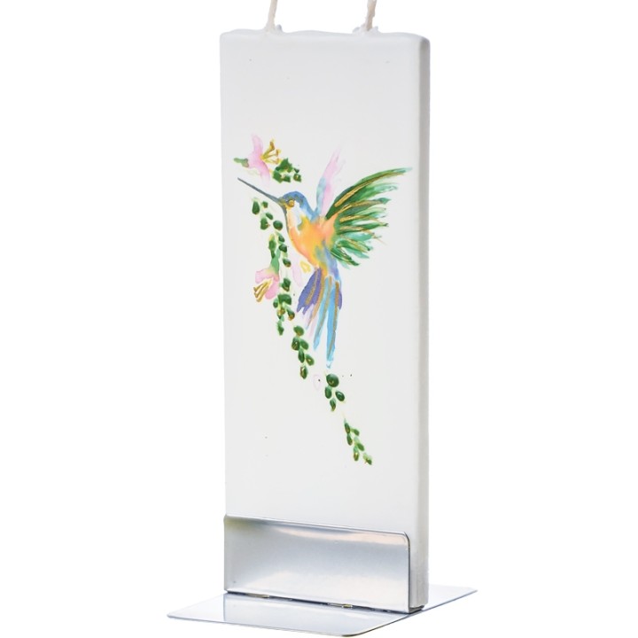 Bougie décorative oiseau martin pêcheur