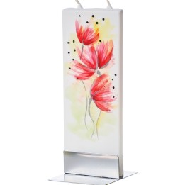 Bougie décorative fleur de pavot