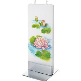 Bougie décorative motif nénuphar