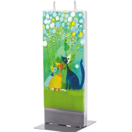 Bougie design Rosina Wachtmeister, famille chat