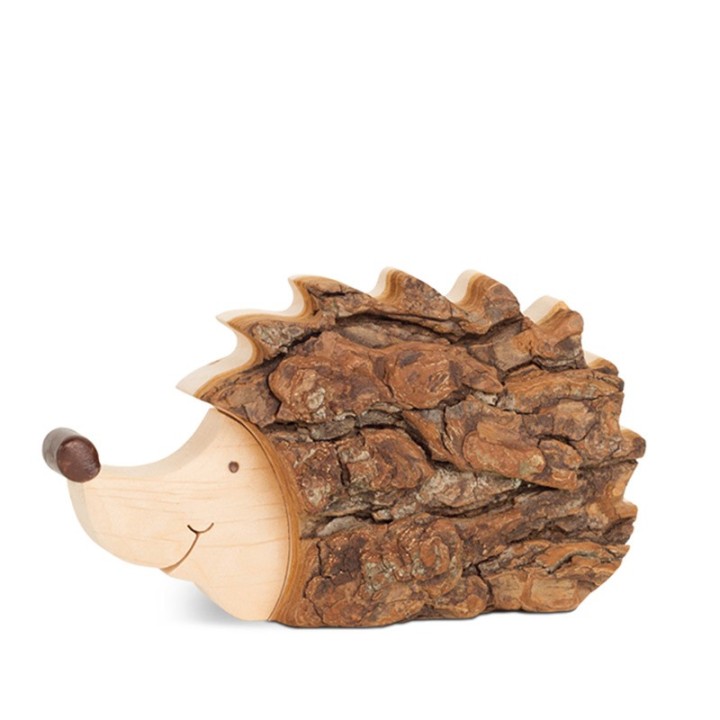 Hérisson en bois, 11 cm