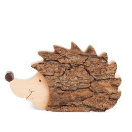 Hérisson en bois, 14 cm