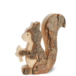 Ecureuil en bois 10 cm 