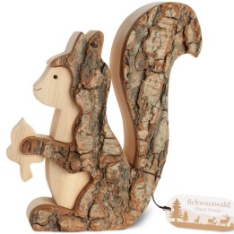 Ecureuil en bois 15 cm 