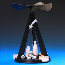 Pyramide de Noël contemporaine noire