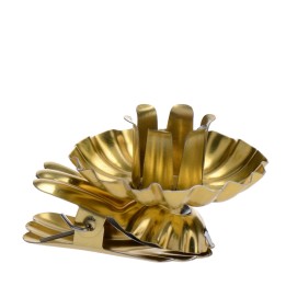 Pince à bougie pour sapin en métal doré "Baumkerzenhalter"