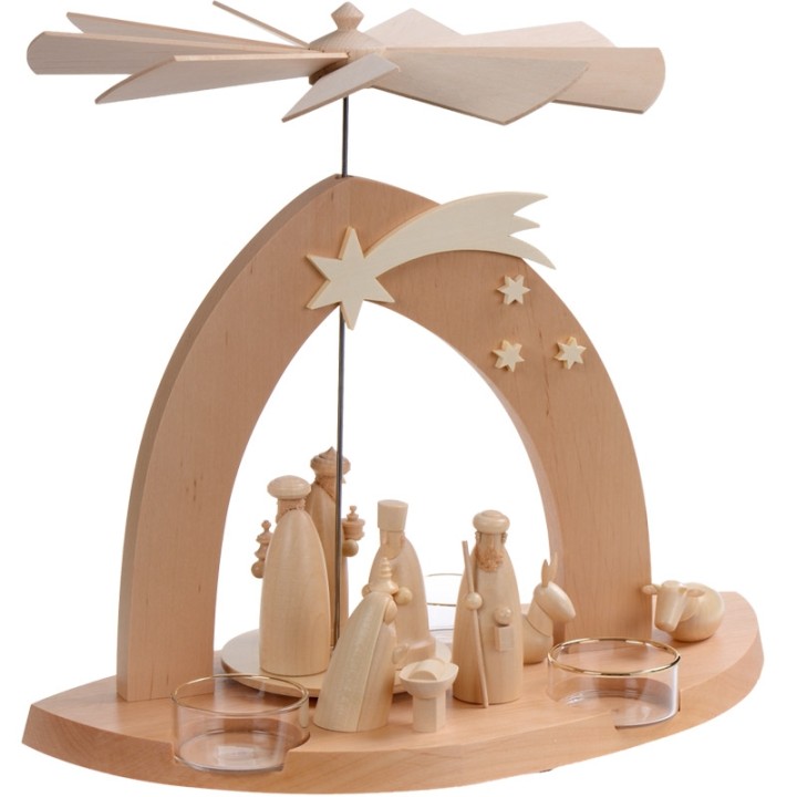 Pyramide de Noël contemporaine bois