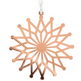 Etoile cuivre motif fleur à accrocher