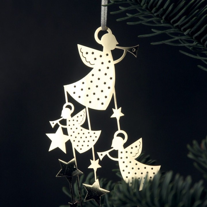 Deco sapin design, anges avec étoiles