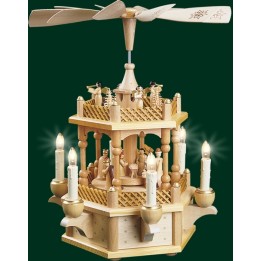 Pyramide de Noël électrique allemande 1 étage
