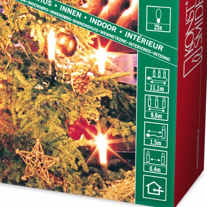 Guirlande pour sapin de Noël, 25 ampoules