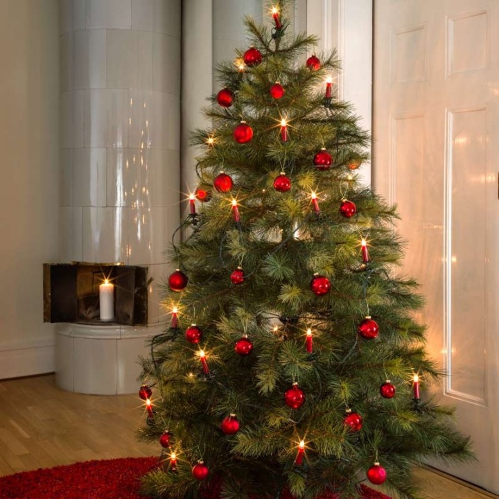 Guirlande pour sapin de Noël, "One String", 25 ampoules, rouge