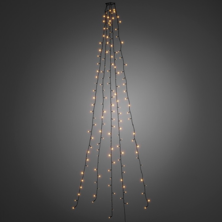 Voile guirlande pour sapin de Noël, 150 diodes LED 