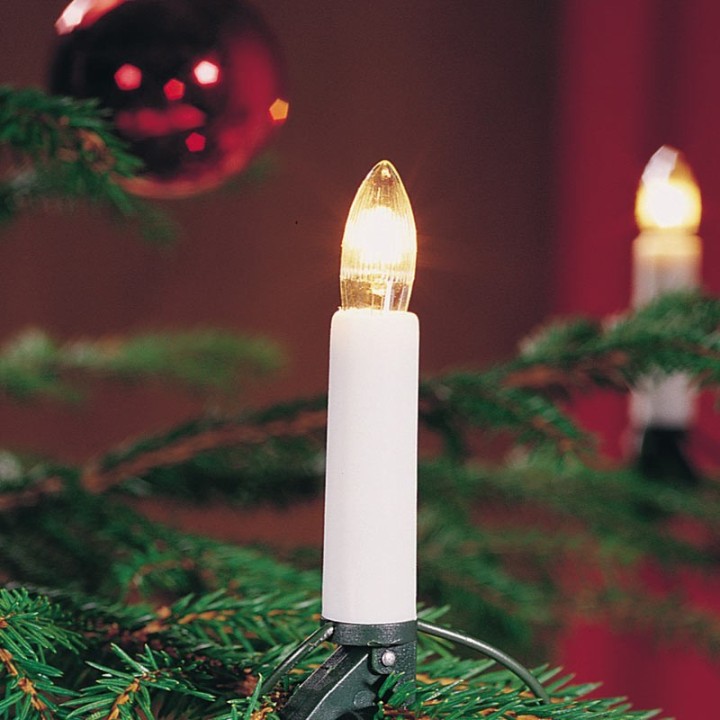 Guirlande pour sapin de Noël, 16 ampoules claires