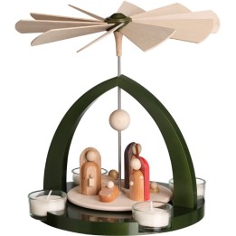 Pyramide nativité moderne, vert
