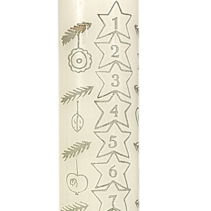 Bougie de l'Avent avec 24 jours, 21 cm 