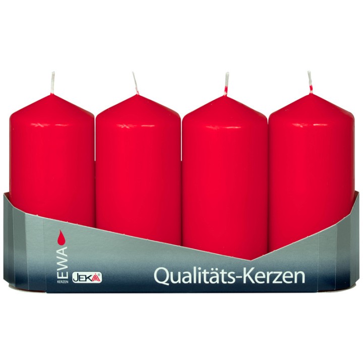 Grosses bougies rouges de l'Avent 10 cm 