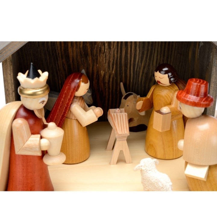 
Petit Jésus dans une crèche de Noel