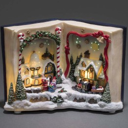 Livre de Noël musical lumineux