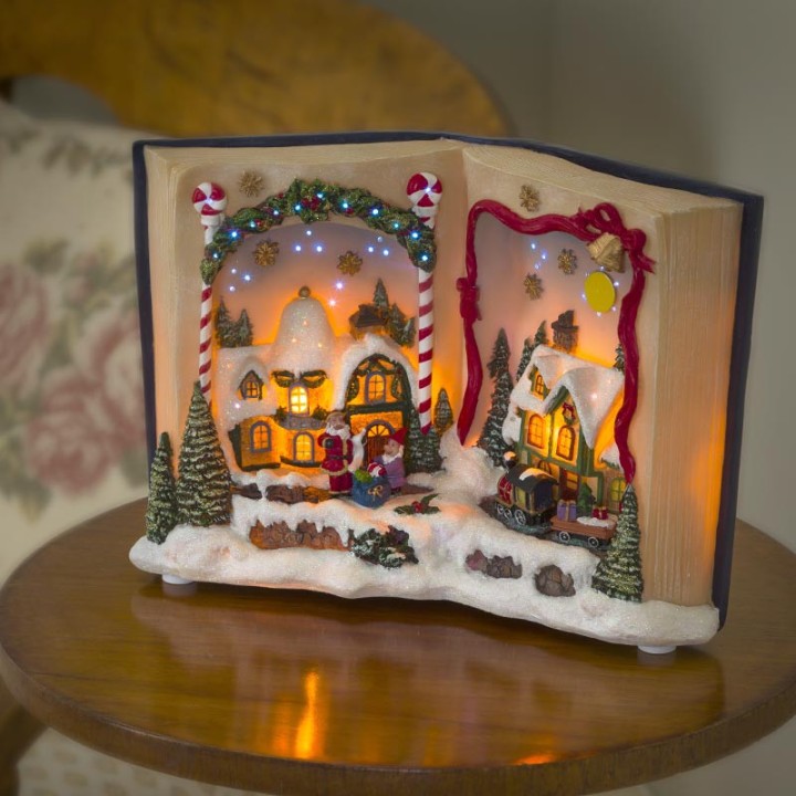 Livre de Noël musical lumineux